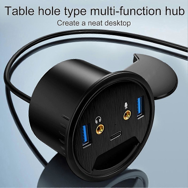 USB Hub Grommet Øyeblikkelig Respons USB3.0 5Gbps Overføring USB Strømadapter for PC