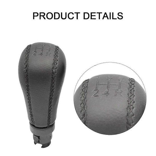 För Volvo S60 S80 V70 XC70 PU Läder Växelspaksknopp Handboll Tillbehör