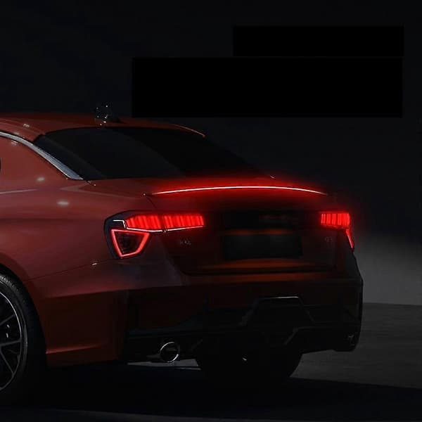 51 tommer Universal Bagasjerom Takspoiler Med RGB LED Lysstripe