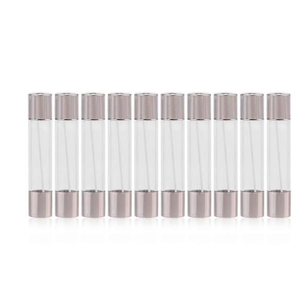 5-pack Säkringshållare för elpanel, monterad, för 6 x 30 glaspatroner, AC 125V 15A / 250V 10A