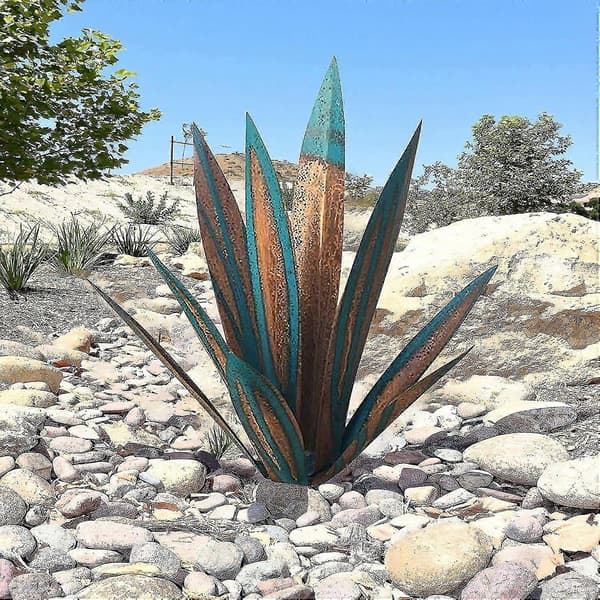 Rustik Metall Agave Växt Heminredning - 2st Tequila Skulptur