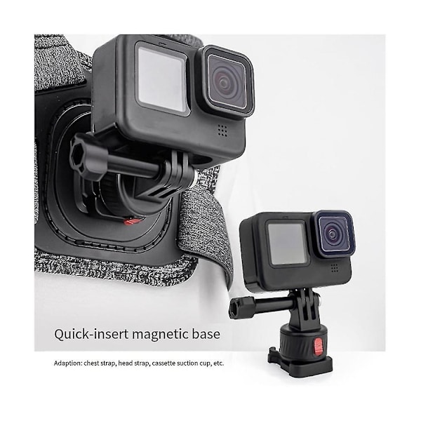 Til Go 3 Sports Kamera Magnetisk Multifunktionel Hovedbase Adapter Tilbehør,a
