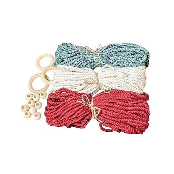 3 stk. DIY Træ Makrame Kit, Makrame Vævet Træ DIY Kit, Vævet Makrame Træer DIY Væghængninger, Makra