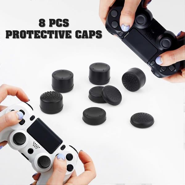 8 stk. Thumb Grip Caps til Playstation Portal, Silikone Joystick Covers Controller