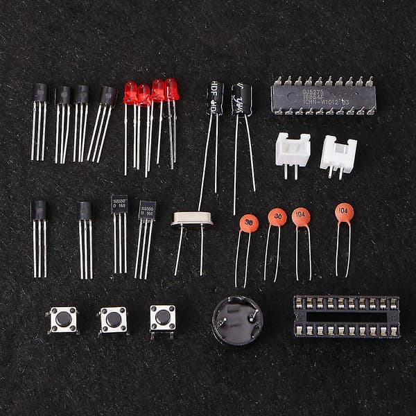 C51 Digitalt Elektronisk Ur Sæt 6 Bits Elektroniske Dele Og Komponenter Diy Sæt