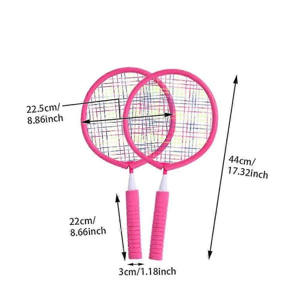 Badminton Sæt til Børn, Mini Badminton Sæt med 10 Badmintonbolde til Børn fra 2-12 År