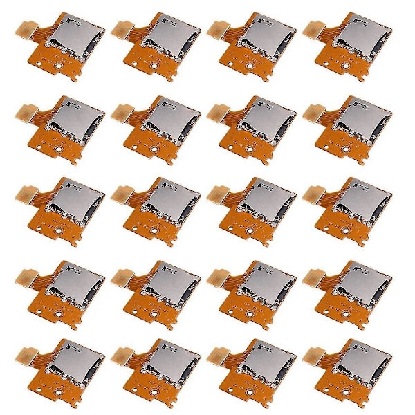 20 st Micro-SD TF-kortläsare Kretskort för Switch NS NX Konsol Ersättning Multifunktionell Tillbehör
