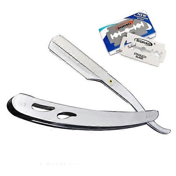 Rakhyvel med 10 Blad - Rostfritt Stål - Silver Silver