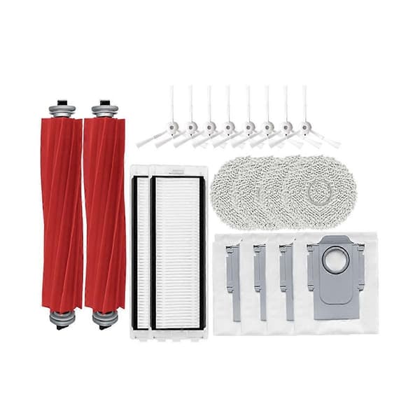Tilbehør til Q / P10 A7400RR - Hovedsidebørste, HEPA-filter, Moppklud, Støvsugerpose, Reservedele