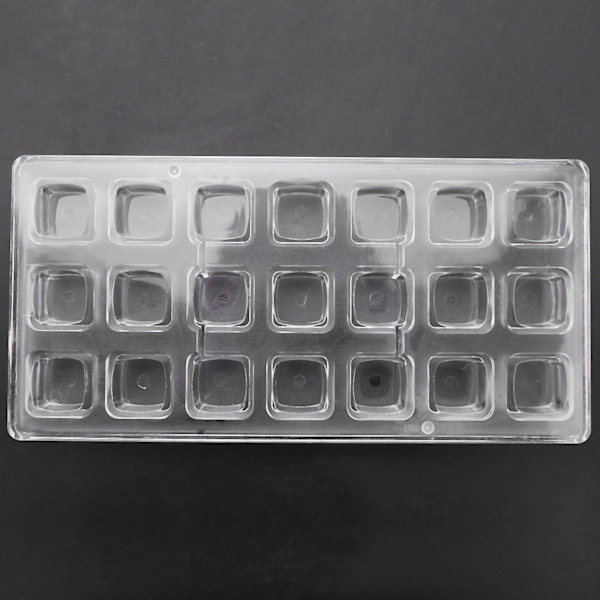 3D Chokoladeform Til Hjemmelavet Firkantet Chokolade DIY Bageredskaber Polycarbonat Chokoladeforme