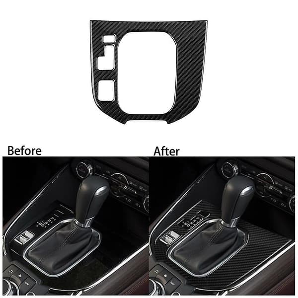 Auto Karbonfiber Sentral Girpanel Kontrollpanel Dekal Bil Interiør Modifikasjon For -9 Cx9 2016-