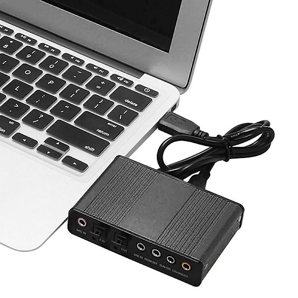 Ulkoinen 3D-äänikortti Virtuaalinen 7.1-kanavainen USB 5.1 -muunninsovitinkaapeli