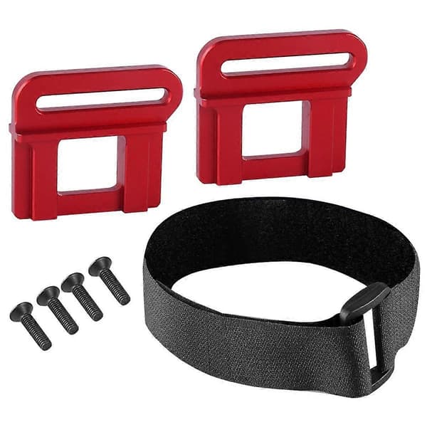 RC Bil Batteriholder til 1/8 Sledge MAXX6S RC Bil Opgraderingsdele Rød