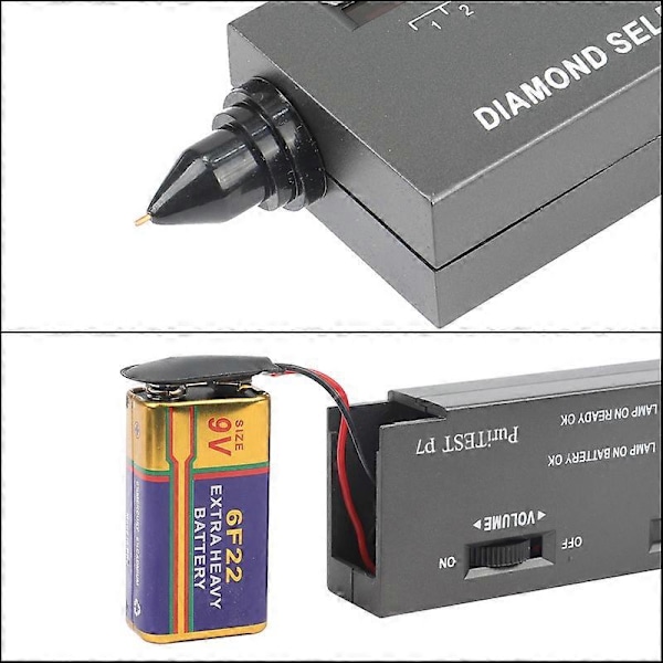 Diamantpen / diamant testpen / diamant termisk ledningsevnemåler / diamantdiskriminator hårdhedstester, 3 stk.