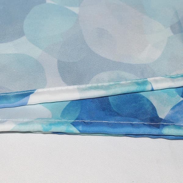 Bruseforhæng 80x180 cm (blå blade), polyester bruseforhæng
