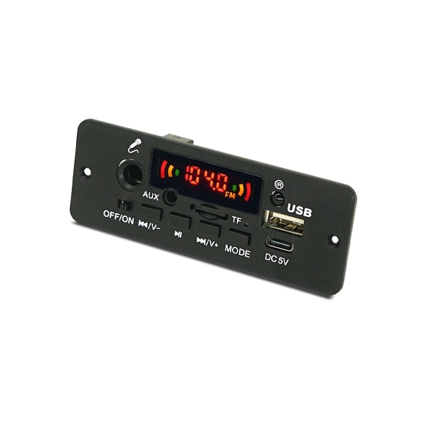 Bluetooth-kompatibel ljudavkodarkortförstärkare JQ-D129BT-A 2X5W musikspelare tillbehör MP3 WMA