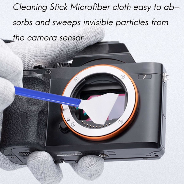 20 kpl Dslr- tai SLR-digitaalikameran tunnistimen puhdistustikku täyskennon Cmos-anturille 24 mm leveä C