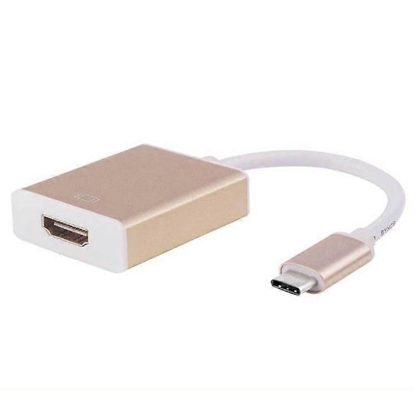 USB 3.1 Type-C til HDMI adapterkabel til MacBook til HDMI HD videokonvertering 2K, 2-pak