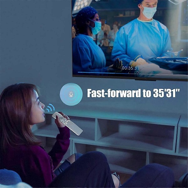 BN59-01242A Erstatningsfjernkontroll med stemmefunksjon for Samsung Smart TV UN49KS8500 UN49KS850