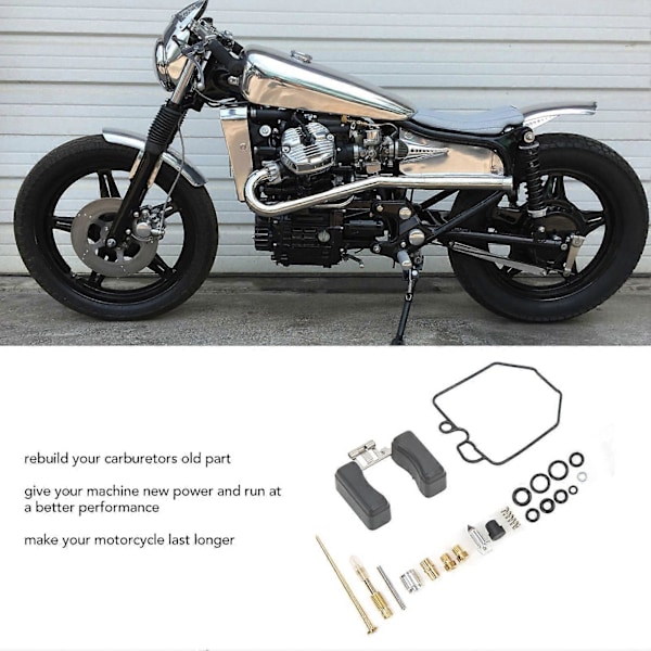 2 Sett Forgasser Overhaling Reparasjonssett Racing Motorsykkel Forgasser Overhalingsett for CX500 CX500C CX500D