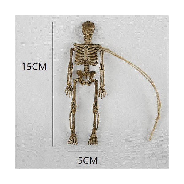 Halloween Dekorationer Rekvisitter Trick Forbrugsvarer DIY Skelet Menneskeskelet Sæt