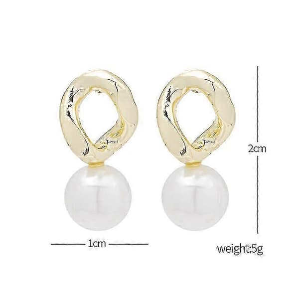 Sølvnål Retro Barok Perle Simpel Irregulær Geometrisk Alsidig