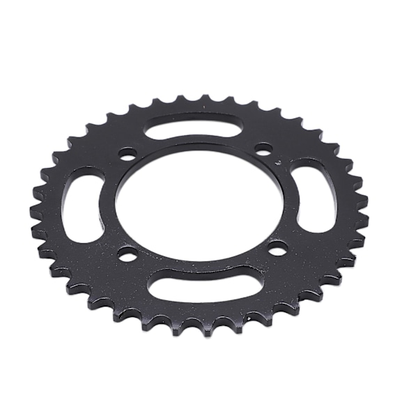 Black Steel Rear Sprocket - 37 Teeth, 76mm - for Electric Bicycles, Motorcycles, and Beach Vehicles