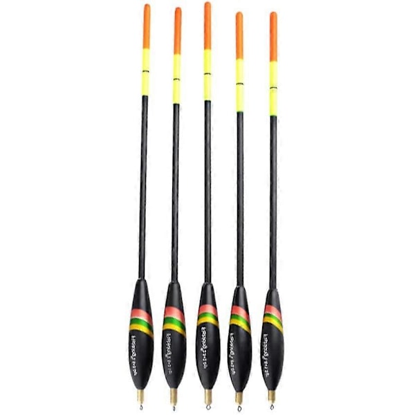 5 stk. Fiskeri Flydere og Bobber Balsa Træ Flydere Bobber Balsa Flydere Crappie Fiskeri Bobber til Fiskeri