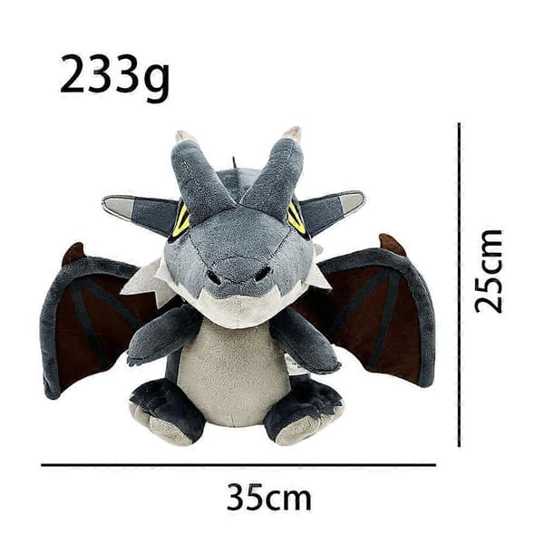 Monster Hunter Deformerad Plyschleksak Plyschdocka Barnpresenter 35cm _b