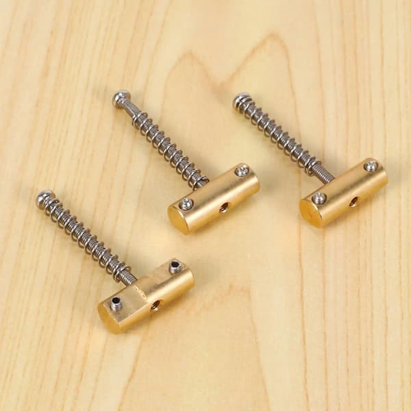 Gitarr Kompenserade Bryggor Mässing Sadel Set 10.8mm Stil Brygga Sadel för TL Stil 6 Strängar Elektrisk