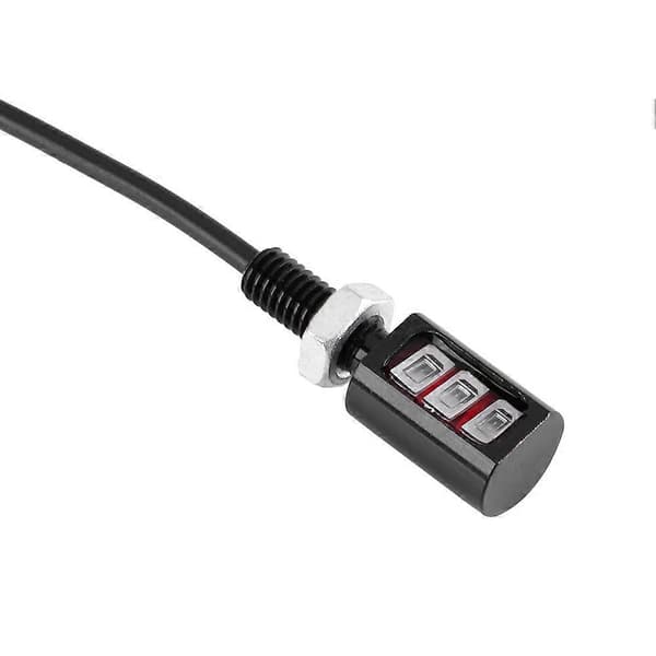 2x 12V Universal Bil Motorcykel Nummerplade Skrue Bolt Lys Lampe Blå LED