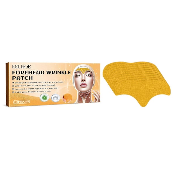Pandelrynkeplaster, Udvisker fine linjer, glatter pandens fine linjer, opstrammer huden, anti-rynke pandeplaster