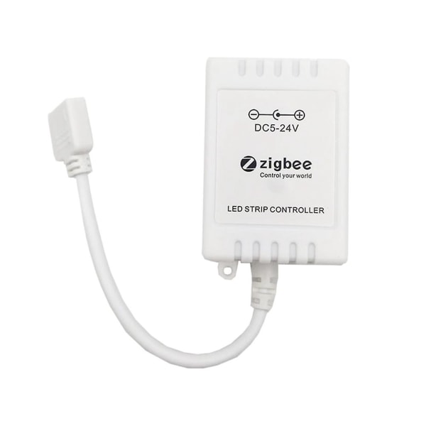 Tuya Zigbee Smart LED-styrenhet RGBCW för ljusremsa 5V-24V Kompatibel med Zha Zigbee2mqtt Tasmota Ho