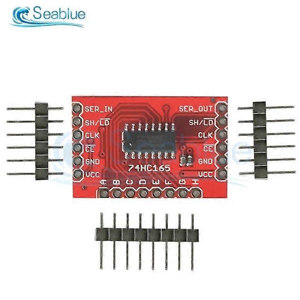 DC2-6V SN74HC165 Konverteringsmodul Shift-In Breakout med Række Nåle Parallel til Seriel Data Konvertering