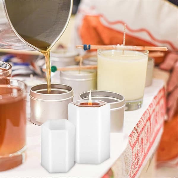 Silikone Lysform, Søjlelysform til Lysfremstilling, DIY Lysfremstillingsform