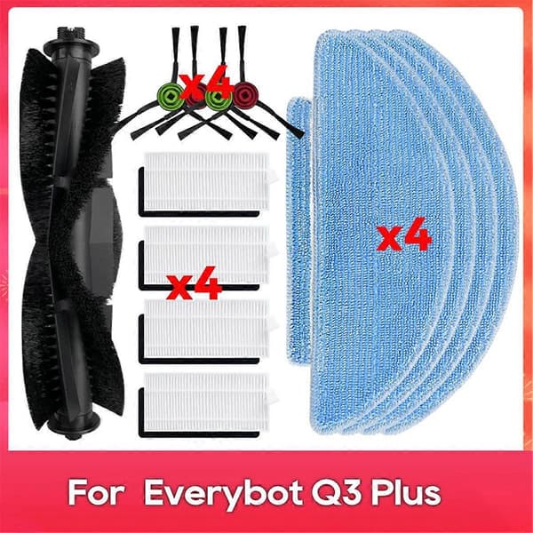 For Everybot Q3 / Q3 Plus robotstøvsuger hovedsidebørste