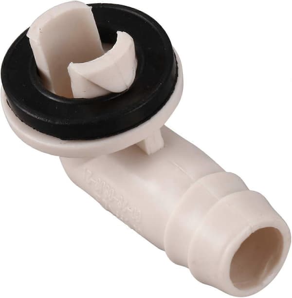 Afløbsslangeforbindelse til aircondition, albuefitting med gummiring til -Split-enheder og AC-vinduesenhed 3/5 tommer (15 mm)