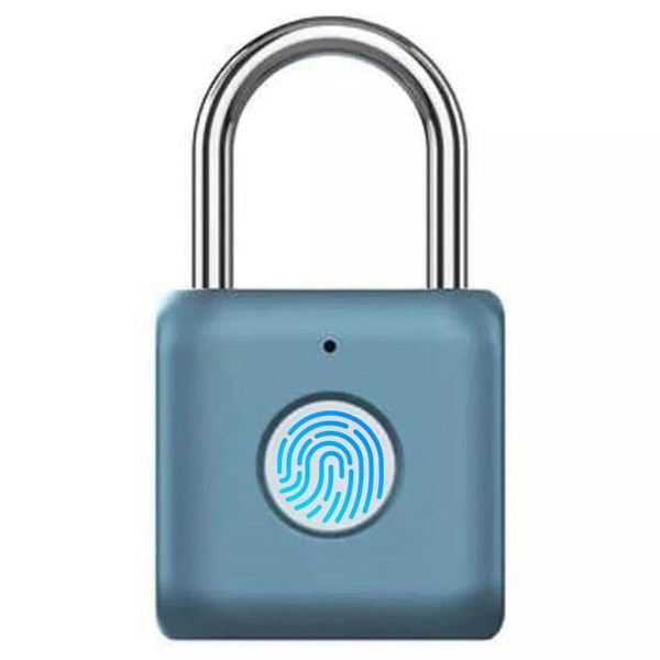 Vedenpitävä biometrinen sormenjälkilukko Avaimeton oven lukko Varkaudenesto Turvallisuus USB Ladattava Padloc