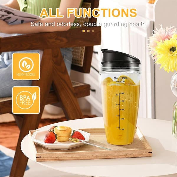 24OZ Erstatningskopper Kompatible for Ninja BN401, BN701, SS101, BN400, BN800, BN801 Blender