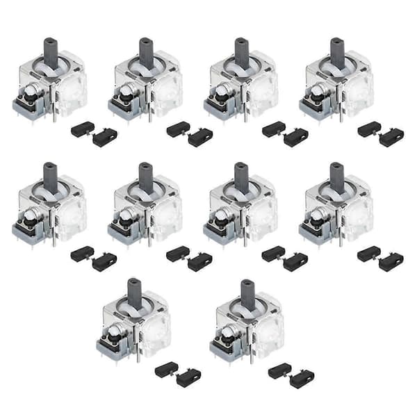10-pack Hall-joystickkropp SOT23-paket IC Split Hall Elektromagnetisk Joystickkropp för Spelkonsol Utan Potentiometer