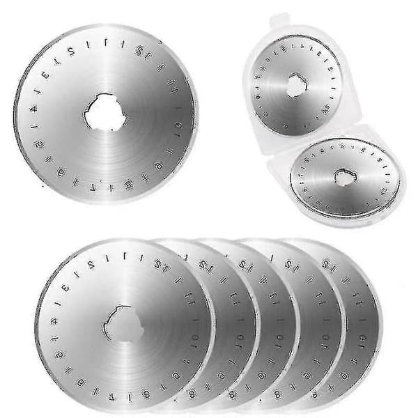 Udskiftningsblade 45mm til roterende knive med opbevaringsæske 10 stk.