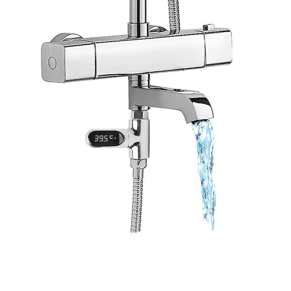 Led-näyttö Vesimittari Digitaalinen suihkulämpömittari Kylpylämpömittari Veden lämpötila