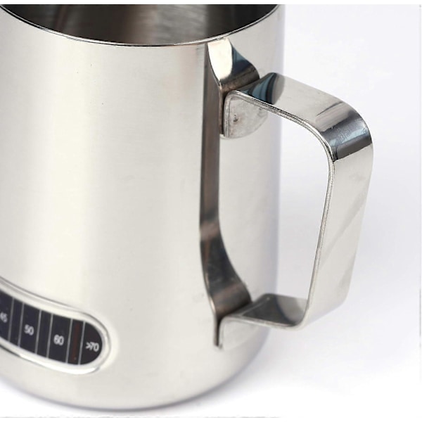 600ml temperaturmätare pull flower cup rostfritt stål pull flower cup kaffekanna med termometer