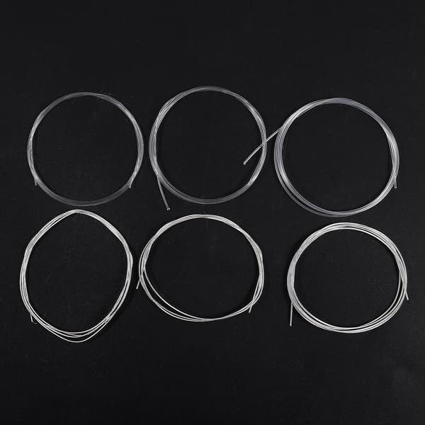 Klassisk Gitarr Sex Strängar SC12 Nylon Silverpläterad Set Super Lätt Akustisk Gitarr Musikinstrument