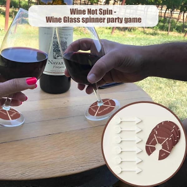 Viinilasi Spinner Party Shot Ruletti Juomapeli 24pcs