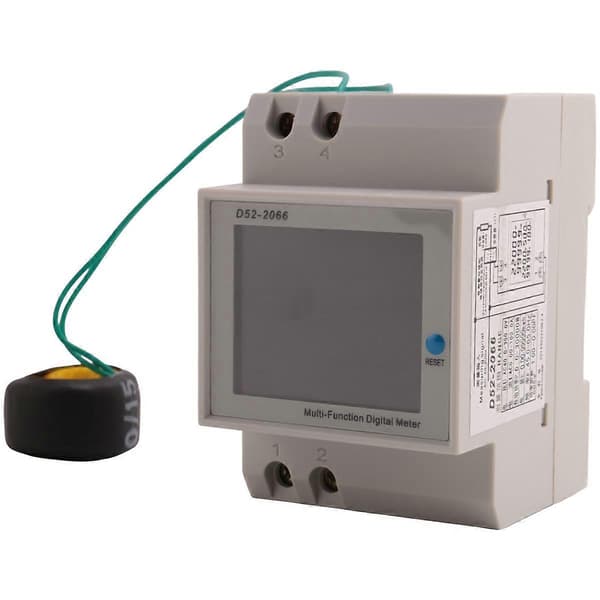 Din Skinne Digitalt Elektrisk Meter AC40-300V 100A Voltmeter Strømmåler KWH Elektrisk Energi Fr