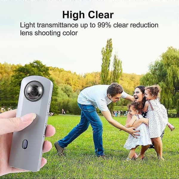 2 Stycken Kameralinsskydd För Ricoh Theta Sc2/s/ V Vidvinkelobjektiv Med Silikonlinsskydd