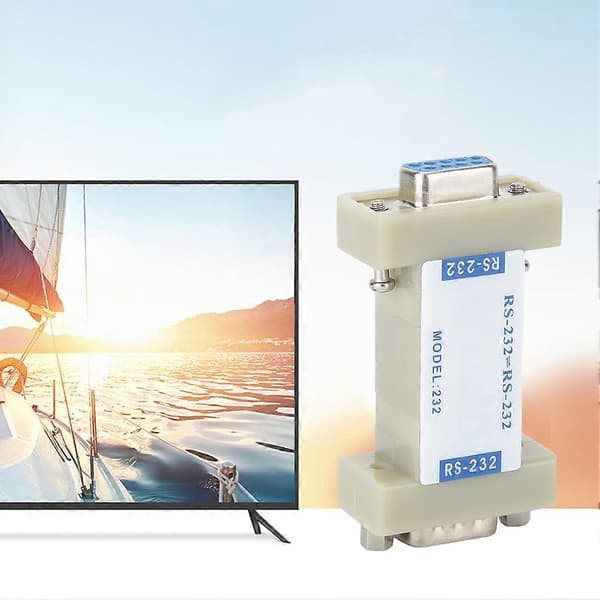 RS232 till RS232 Optoelektronisk Isolator med DB9-kontakt