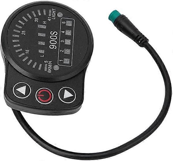 Cykel Display Meter, KT-900S Plastik Elektrisk LED Display Meter med Vandafvisende Stik til Cykelmodifikation