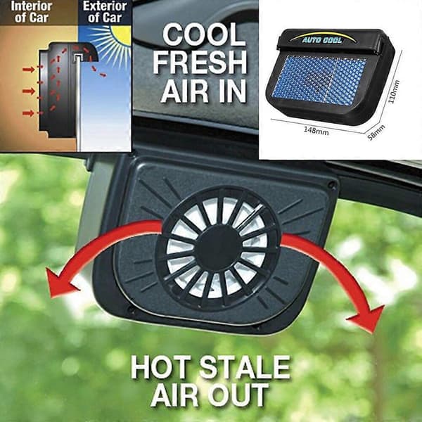 Solardriven Automatisk Kylfläkt för Bil